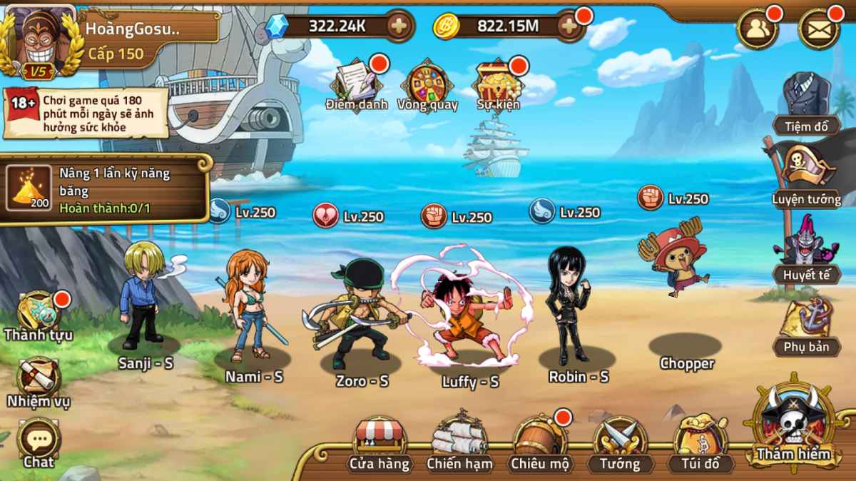 Hình ảnh game Huyền Thoại Hải Tặc