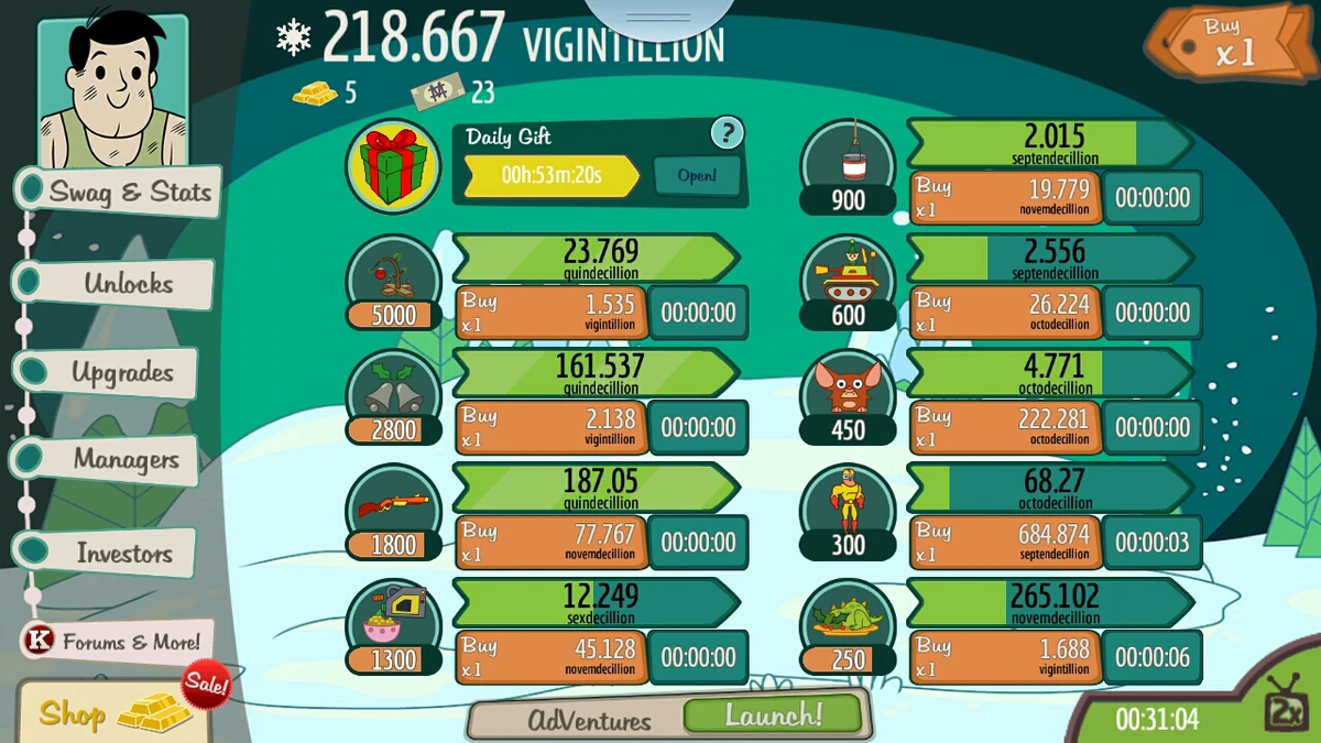 Hình ảnh game AdVenture Capitalist