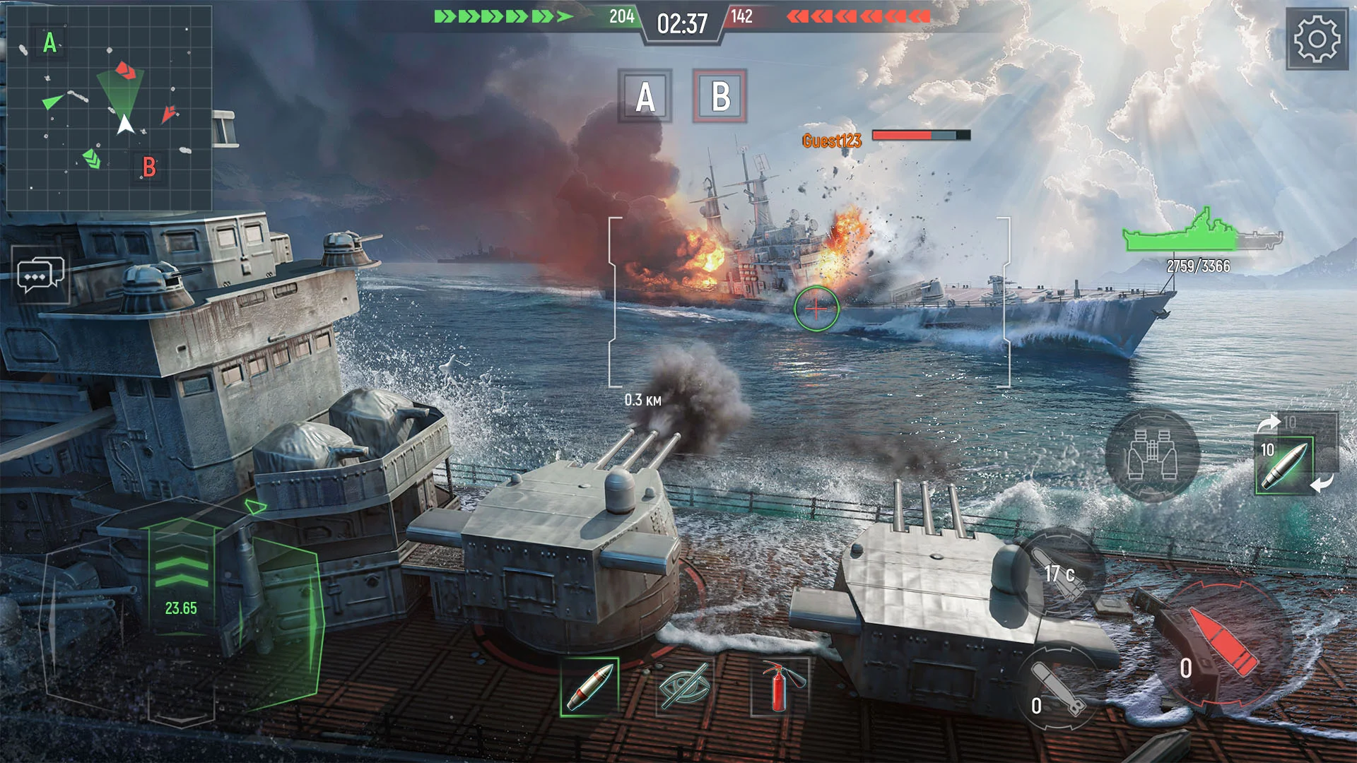Hình ảnh game Force of Warships: Tàu Chiến